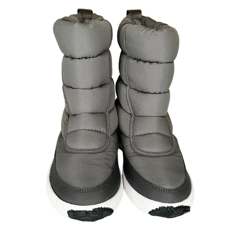 Sorel Womens Out‎ 'N About Puffy Mid Boots Quarry Women’s Size 10.5